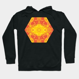 Fire and ice fractal kaleidoscope Hoodie